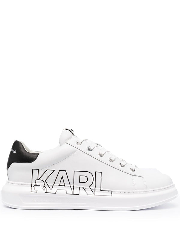 KARL LAGERFELD KAPRI LOGO-PRINT LOW-TOP SNEAKERS