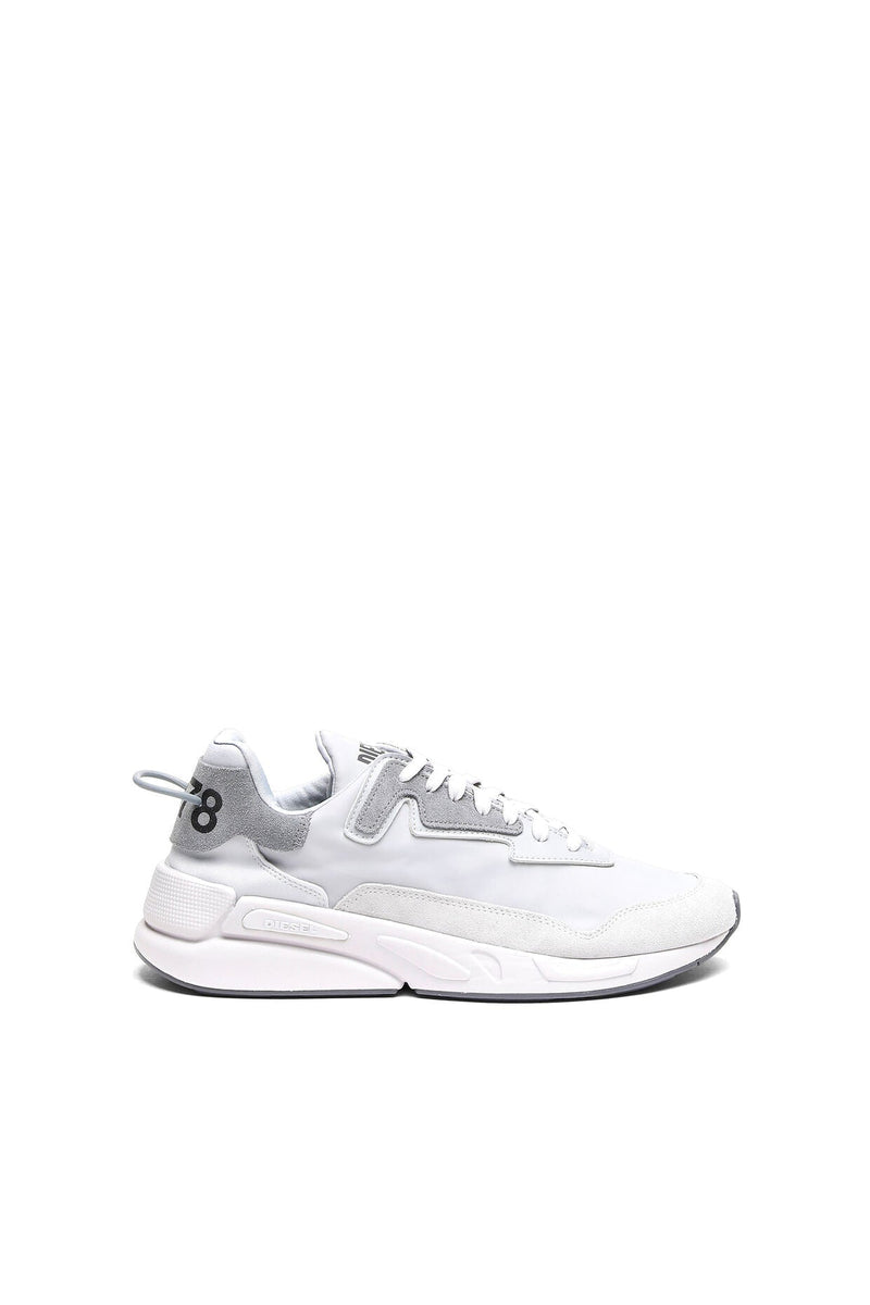 DIESEL UNLINED SNEAKERS IN MESH AND SUEDE