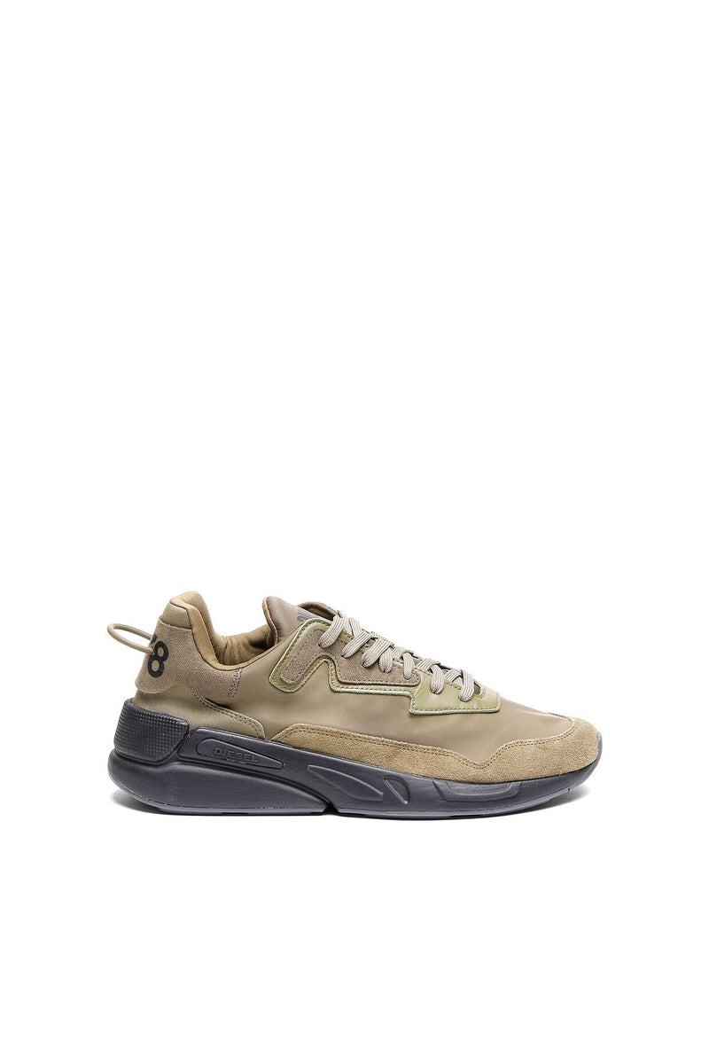 DIESEL UNLINED SNEAKERS IN MESH AND SUEDE