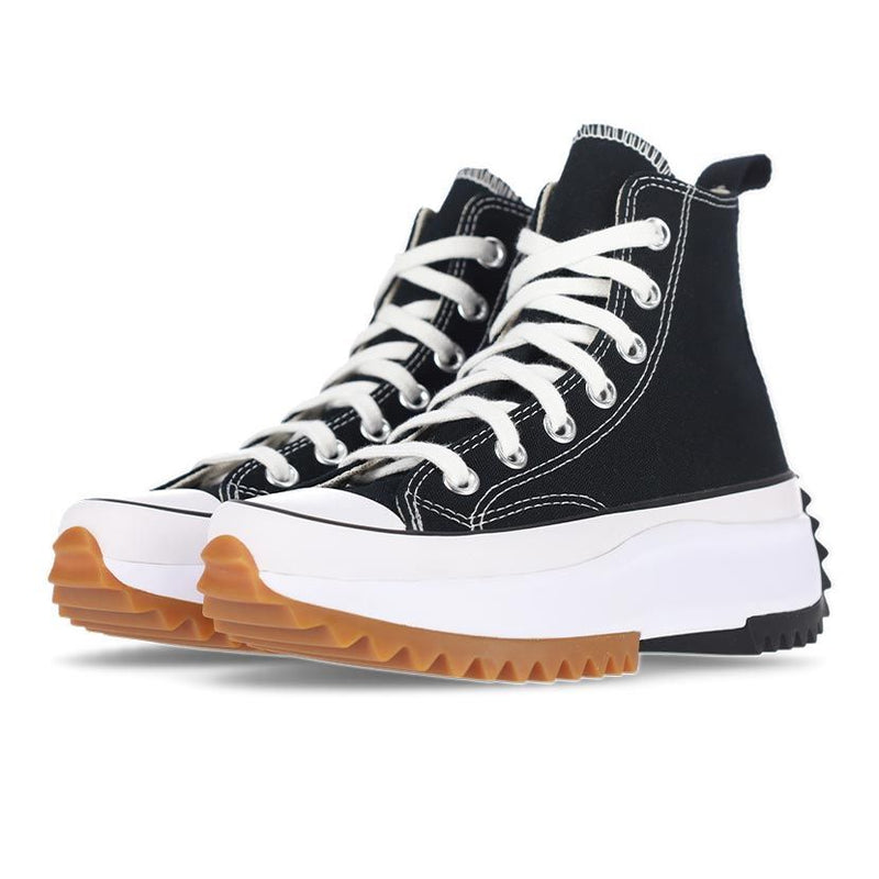 Converse Run Star Hike HI Platform Womens Shoes Black/White