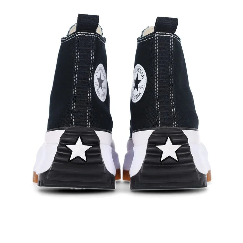 Converse Run Star Hike HI Platform Womens Shoes Black/White